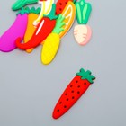 Декор для творчества резина "Овощ" набор 12 шт МИКС 2х6,3 см - фото 6713359