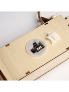 Светодиодная фигура «Фабрика подарков» 7.5×22×5 см, дерево, батарейки LR1130×3 (в комплекте), свечение тёплое белое - фото 119632765