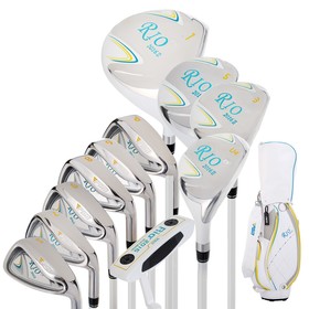 Набор клюшек для гольфа PGM "Rio II", 11 шт, для девушек, сумка в комплекте