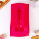 Форма силиконовая для выпечки «Оральное удовольствие», 28 см, цвет розовый 18+ - Фото 3