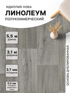 Линолеум полукоммерческий Нова Caruso 3, ширина 3.1 м, длина 5.5 м, толщина 3.7 мм, 17.05 м² - Фото 1