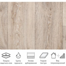 Линолеум полукоммерческий Energy Ampere 6, ширина 2.5 м, длина 1.5 м, толщина 3 мм, 3.75 м²  (артикул 9310521)  большой выбор товаров оптом и в розницу по низким ценам с доставкой