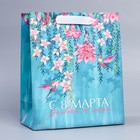 Пакет подарочный ламинированный вертикальный, упаковка, «Расцветай этой весной», ML 23 х 27 х 11,5 см - фото 319084904