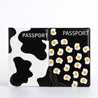 Подарочный набор: 2 обложки для паспорта, цвет белый/чёрный - фото 6713603