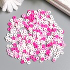 Бусины для творчества PVC "Колечки розовые" набор ≈ 330 шт 0,1х0,6х0,6 см - фото 319813636