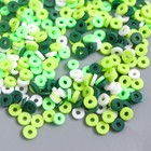 Бусины для творчества PVC "Колечки зелёные" набор ≈ 330 шт 0,1х0,4х0,4 см - Фото 2