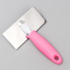 Пуходерка с каплями, нескользящая резиновая ручка, 11,5 х 17 см, микс цветов - Фото 4