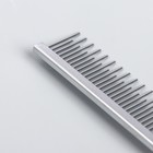 Расческа-разнозуб, нескользящая резиновая ручка, микс цветов - Фото 3
