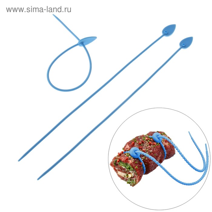 Набор завязок универсальных, 3 шт, 40 см "Вьюнок", цвета МИКС - Фото 1