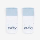 Набор носков для мальчика махровые Крошка Я "Boy", 2 пары, размер 8-10 см - Фото 2