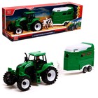Трактор «Фермер», 40 см, прицеп, животные, багажник, подвижные детали, инерция - фото 10020730