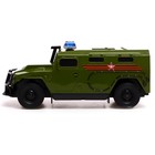Машина радиоуправляемая «АМН ВПК-233114. Армия России», 21 см, свет, цвет зелёный - фото 10032838
