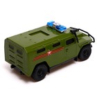 Машина радиоуправляемая «АМН ВПК-233114. Армия России», 21 см, свет, цвет зелёный - фото 10032839