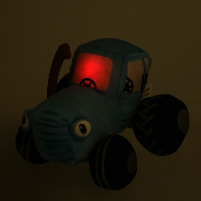 Мягкая игрушка «Синий трактор», 20 см, озвученная, свет, 1 лампа - фото 1907542891