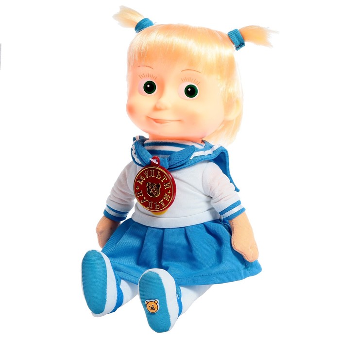 Мягкая игрушка «Маша-морячка. Маша и Медведь», озвученная, 29 см - Фото 1