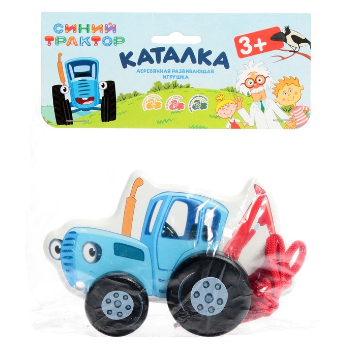 Каталка «Синий трактор», 12 см 57362
