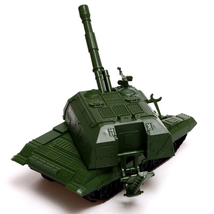 Машина радиоуправляемая «МСТА-Гаубица. Армия России», 22 см, свет, подвижные детали, цвет зелёный 57370