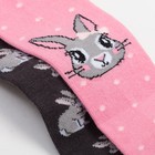 Набор колготок Крошка Я «Зайчик», рост 74-80 см, цвет серый/розовый - фото 23463455