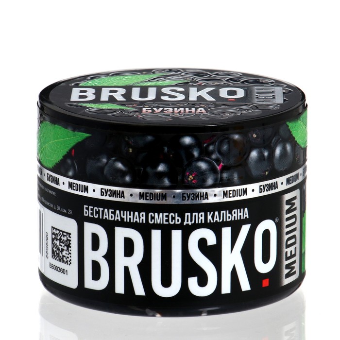 

Бестабачная никотиновая смесь для кальяна Brusko "Бузина", 50 г, medium