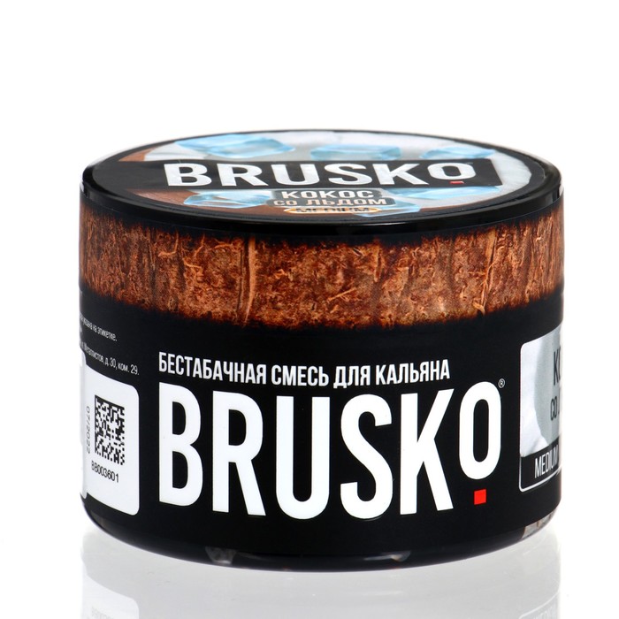 

Бестабачная никотиновая смесь для кальяна Brusko "Кокос со льдом", 50 г, medium