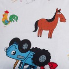 Постельное бельё 1.5-спальное «Синий трактор», поплин - Фото 3