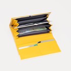 Кошелёк женский на магнитах, цвет жёлтый - фото 21803196