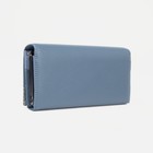 Кошелёк женский на магнитах, цвет голубой - фото 21803218
