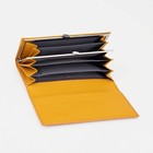 Кошелёк женский на магнитах, цвет жёлтый - фото 21803223