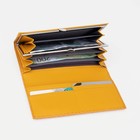 Кошелёк женский на магнитах, цвет жёлтый - фото 21803224