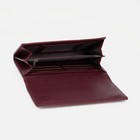 Кошелёк женский на магнитах, цвет бордовый - фото 21803299
