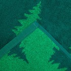 Полотенце новогоднее махровое FOREST SPRUCE , размер 50х90см, цвет зелёный, 360гр/м, 100% хлопок - Фото 4