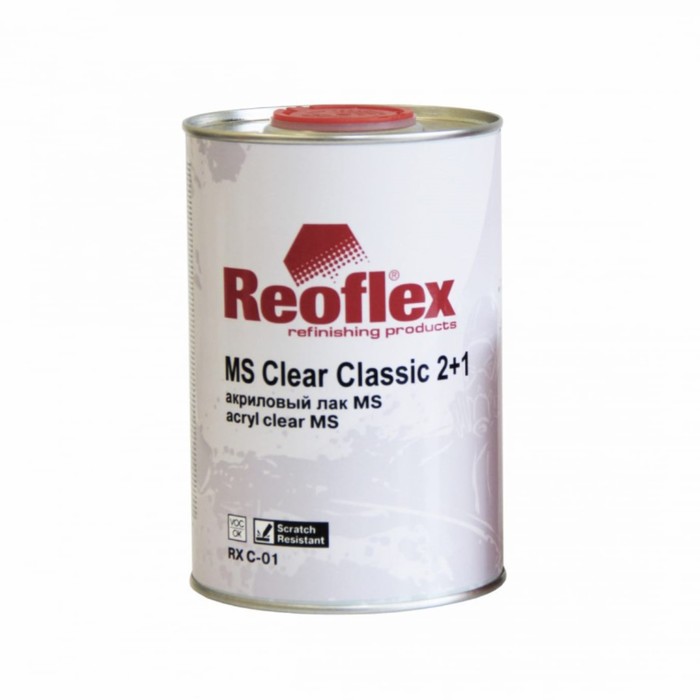 Лак Reoflex Classic, акриловый MS 2+1, 1 л, без отвердителя - Фото 1