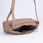 Сумка женская на молнии, цвет тёмно-бежевый 9306190