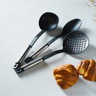 Набор кухонных принадлежностей Доляна «Антрацитовый блеск», 5 предметов, чёрная - Фото 5