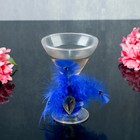 Свеча гелевая "Перо", цвет голубой - Фото 1