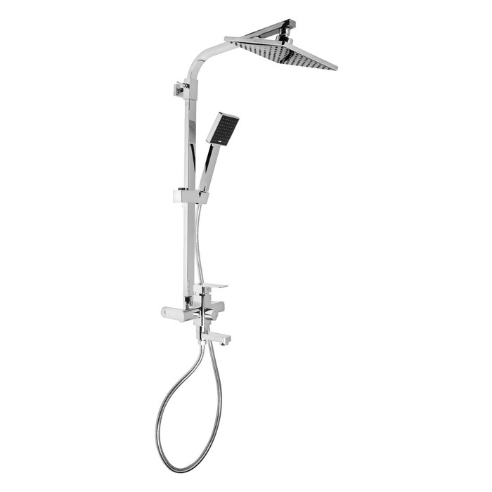 УЦЕНКА Душевая система ZEIN ZS-4, смеситель, тропическая и ручная лейка, латунь, хром - Фото 1