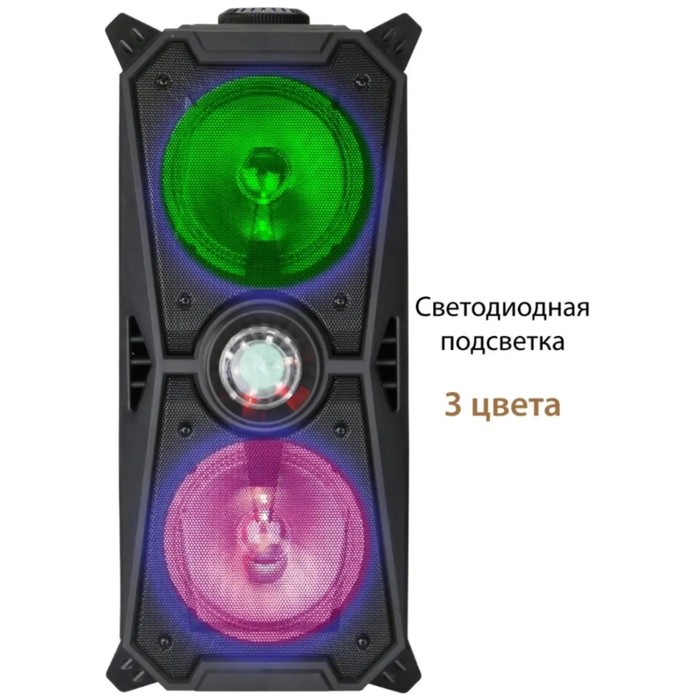 Акустическая система National NSM-V350, 100Вт, MP3/WMA/FLAC/WAV/APE/AAC, цвет чёрный - фото 51457779