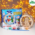 Роспись по дереву «Новый год! Снеговичок» - Фото 2