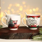 Набор «Новогодняя сказка»: кружки 2 шт. по 180 мл, ложки 2 шт. - Фото 2