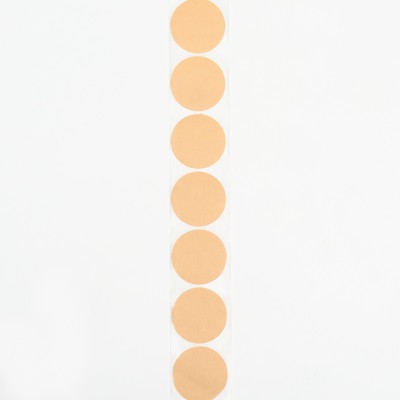 Наклейки крафт без рисунка, 300 шт. в рулоне, 3.8×3.8 см