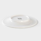 Тарелка фарфоровая пирожковая Magistro Сrotone, d=15,6 см, цвет белый - Фото 3