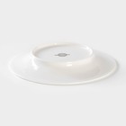 Тарелка фарфоровая десертная Magistro Сrotone, d=18 см, цвет белый - Фото 3