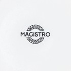 Тарелка фарфоровая десертная Magistro Сrotone, d=18 см, цвет белый - Фото 5