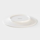 Тарелка фарфоровая обеденная Magistro Сrotone, d= 20,6 см, цвет белый - Фото 3