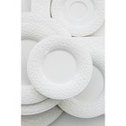 Тарелка фарфоровая пирожковая Magistro Rodos, d=15,6 см, цвет белый - Фото 9