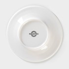 Тарелка фарфоровая пирожковая Magistro Rodos, d=15,6 см, цвет белый - Фото 4