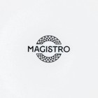 Тарелка фарфоровая пирожковая Magistro Rodos, d=15,6 см, цвет белый - Фото 5