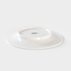 Тарелка фарфоровая десертная Magistro Rodos, d=18 см, цвет белый - Фото 3