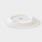 Тарелка фарфоровая обеденная Magistro Rodos, d=20,6 см, цвет белый - Фото 3