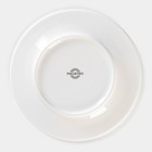 Тарелка фарфоровая обеденная Magistro Rodos, d=20,6 см, цвет белый - Фото 4